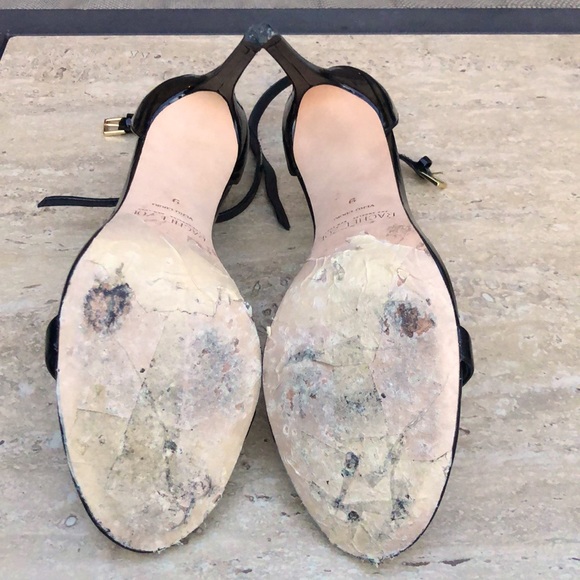 RACHEL ZOE Black Patent Ankle T-Strap Stiletto - Picture 7 of 12